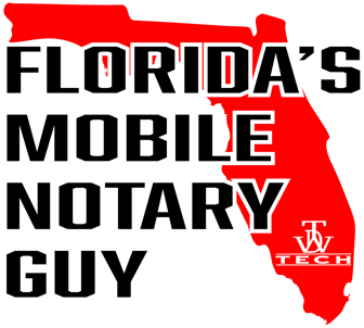 Florida's Mobile Notary Guy's Logo - Black